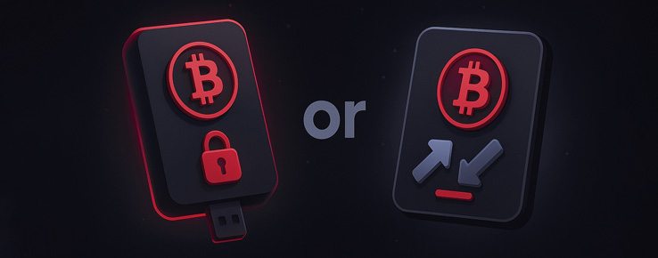 Crypto wallet or crypto exchange