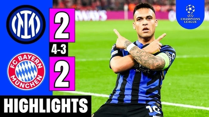 4. Inter Milan 4-3 Bayern Munich (2-1 home, 2-2 away)