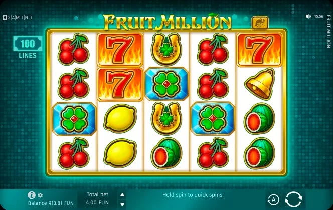 9. Fruit Million (BGaming)