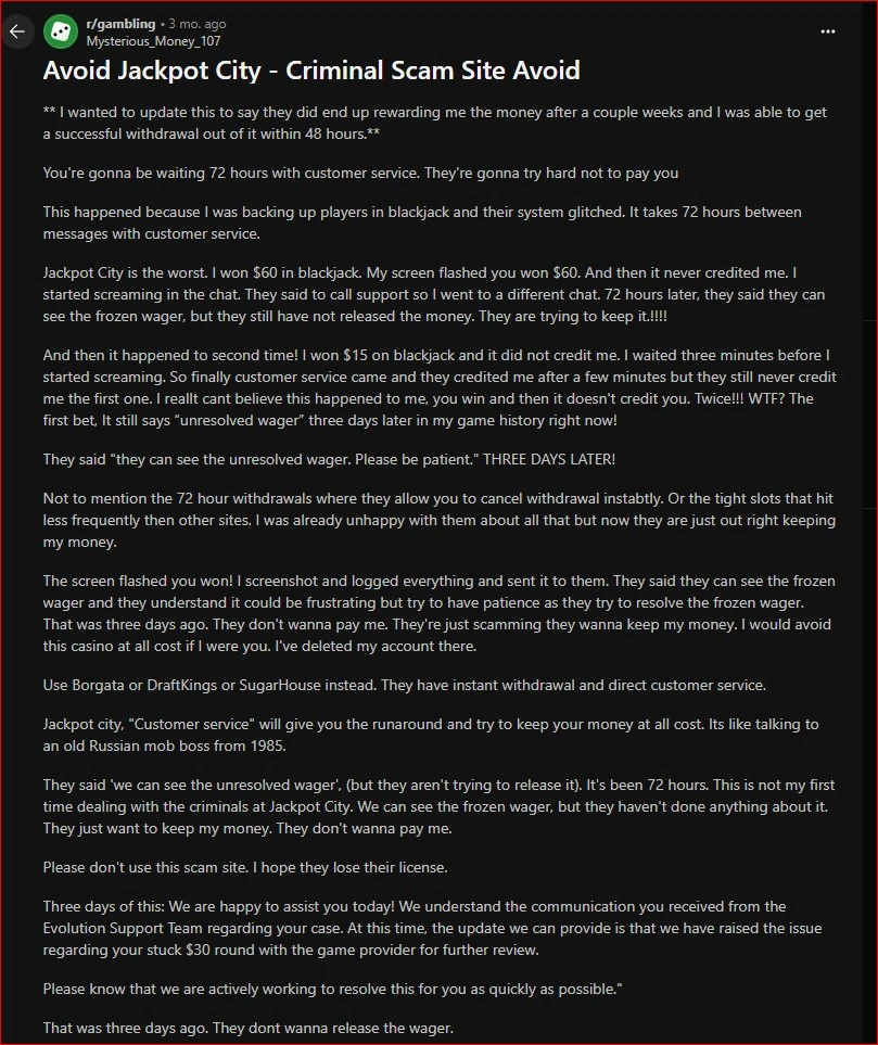 Player Complaints: Non-Payments, Bans, and Fraud Allegations