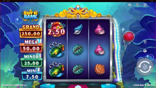 Bait 'N' Bank slot by Push Gaming with fishing theme, wild symbols and calm lakeside background