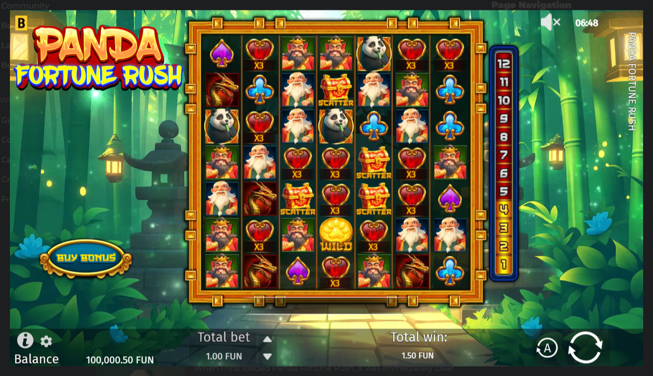 Panda Fortune Rush By BGaming