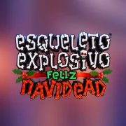 Esqueleto Explosivo Feliz Navidead