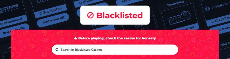 blacklisted online casinos