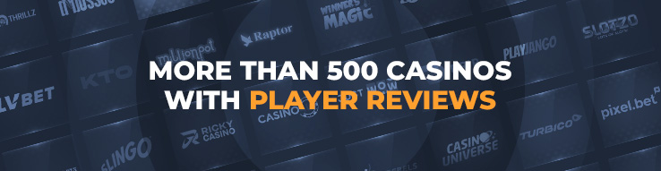 more than 500 casino reviews