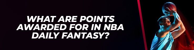 What are points awarded for in NBA Daily Fantasy?