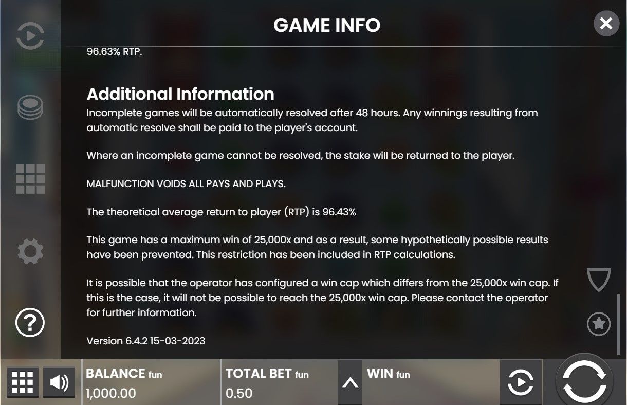 How to find out the RTP in the game?
