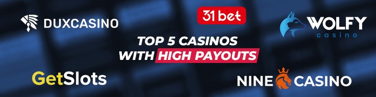 5 highest payout casinos
