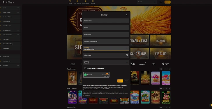 Screenshot 20Bet