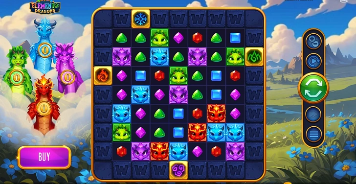 Gameplay process: wins, multipliers and cascade behaviour.