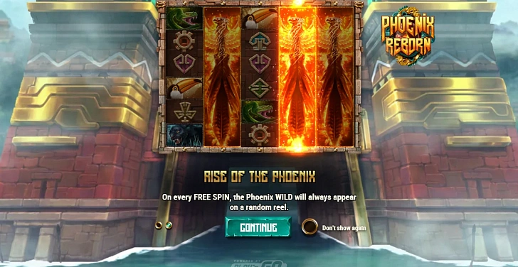 Base game: layout, bet controls and balance display.