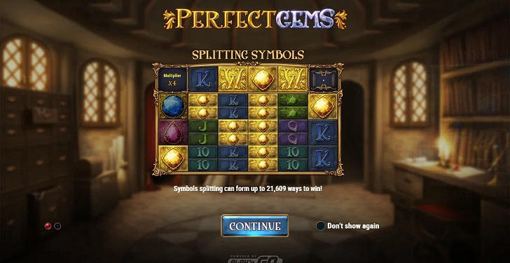 Base game: layout, bet controls and balance display.