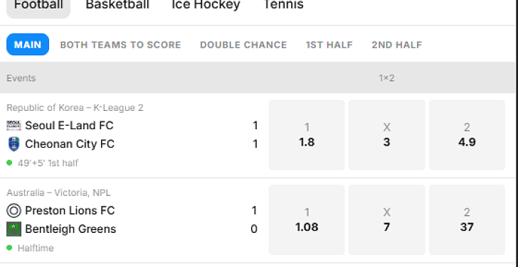 Screenshot 20Bet