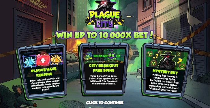 Base game: layout, bet controls and balance display.