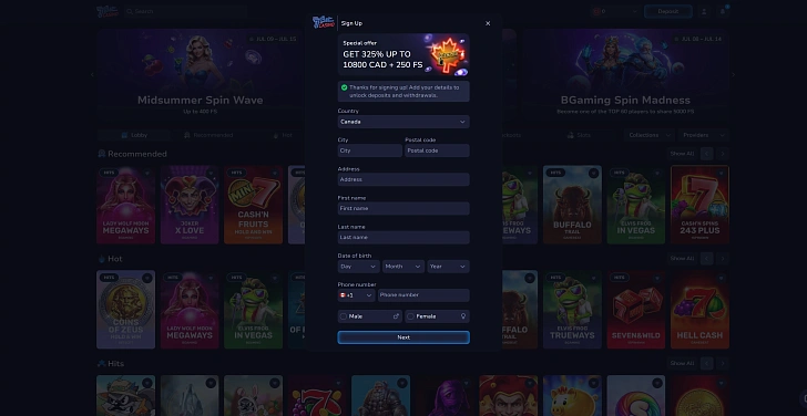 Screenshot 20Bet