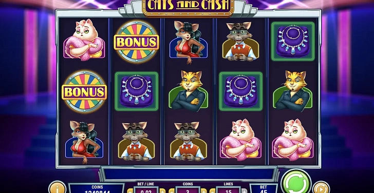 Base game: layout, bet controls and balance display.