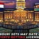 Missouri Sets May Date for Sports Betting Licences