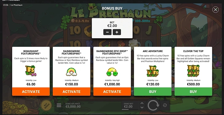 Bonus game: free spins, retriggers and bonus-round rules.