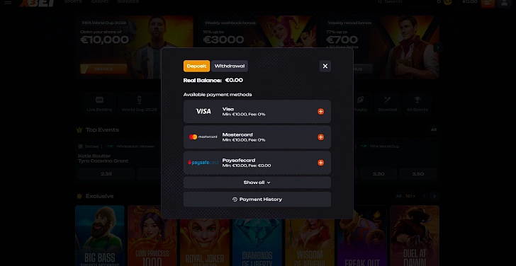 Screenshot 20Bet