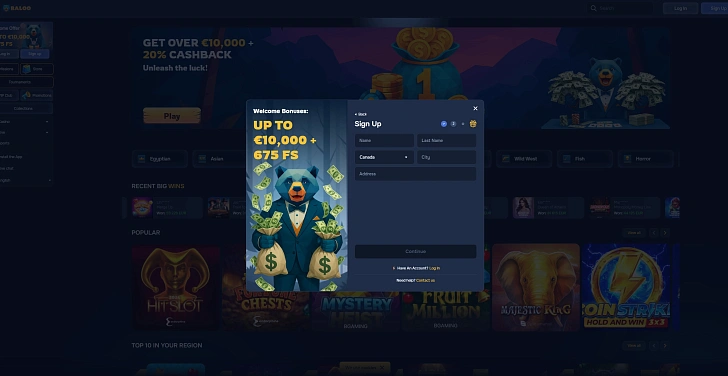 Screenshot 20Bet