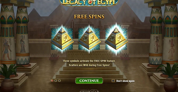 Base game: layout, bet controls and balance display.