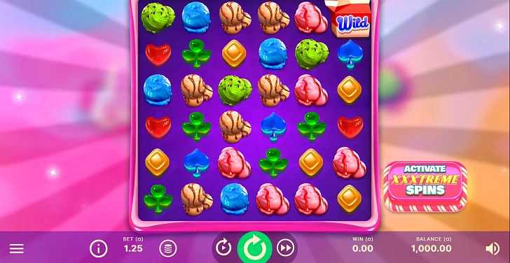 Gameplay process: wins, multipliers and cascade behaviour.