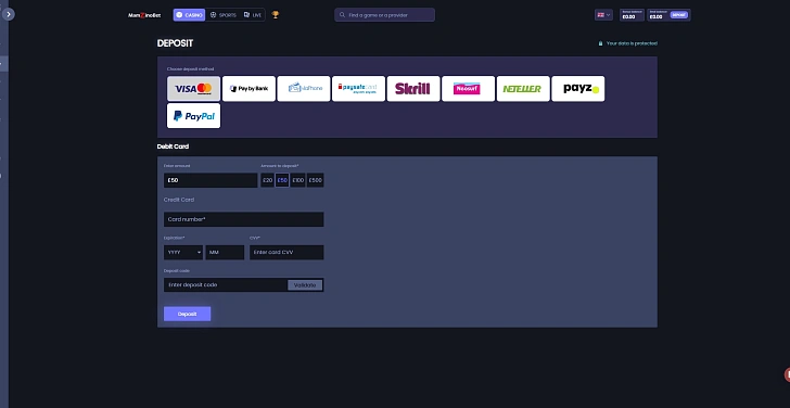 Screenshot 20Bet