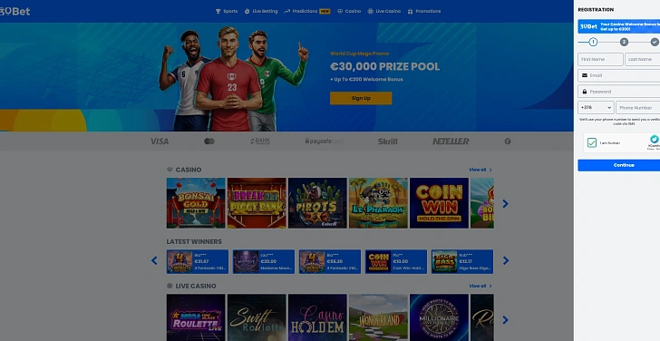 Screenshot 20Bet