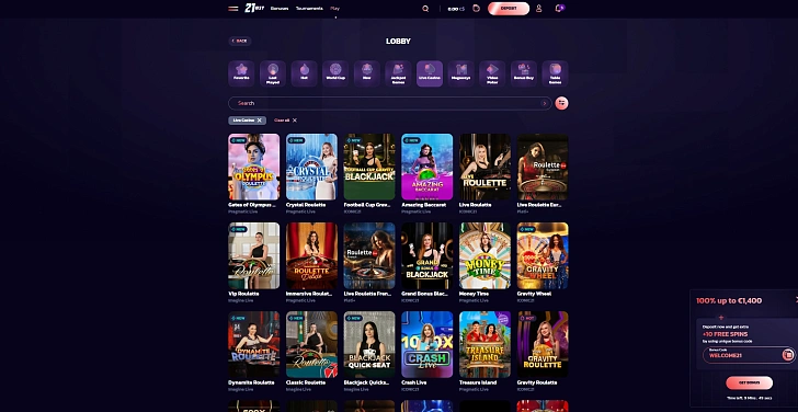 Screenshot 20Bet