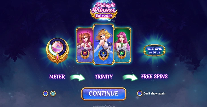 Base game: layout, bet controls and balance display.