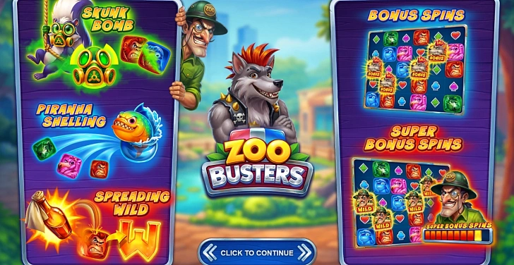 Base game: layout, bet controls and balance display.