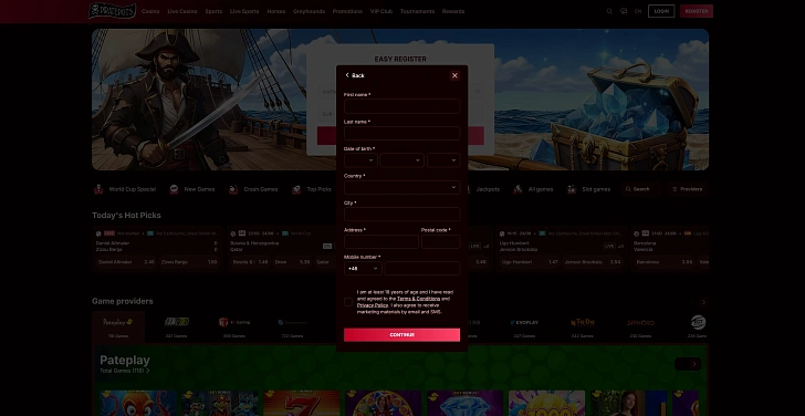 Screenshot 20Bet