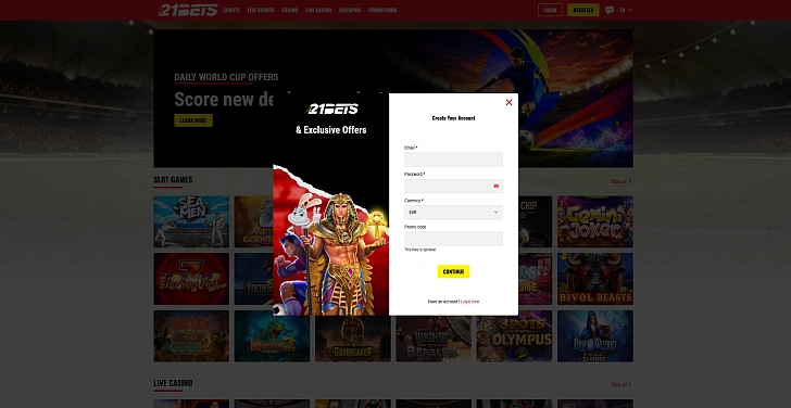 Screenshot 20Bet