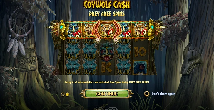 Base game: layout, bet controls and balance display.