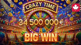 Crazy Time Awards Its Largest Payout of €34.5 Million