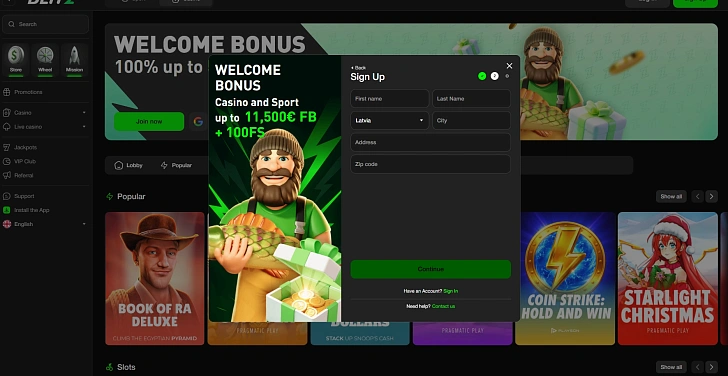 Screenshot 20Bet