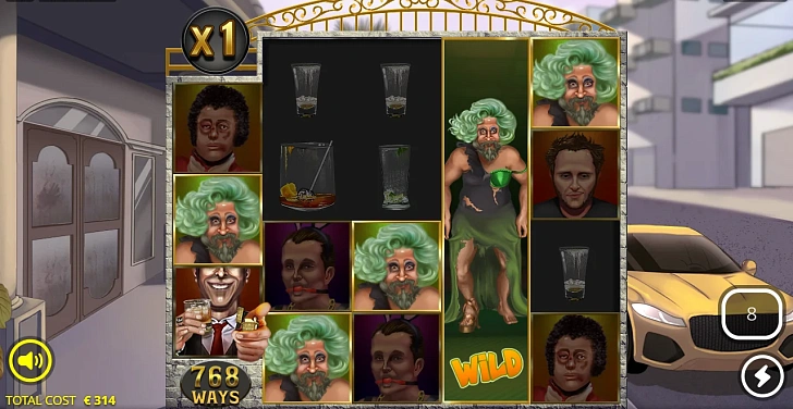 Gameplay process: wins, multipliers and cascade behaviour.