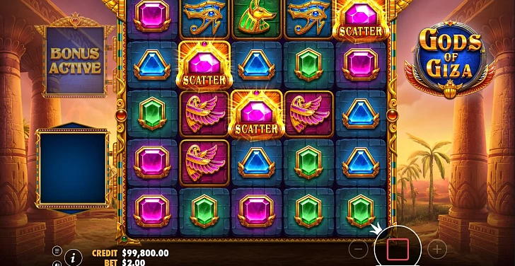 Gameplay process: wins, multipliers and cascade behaviour.
