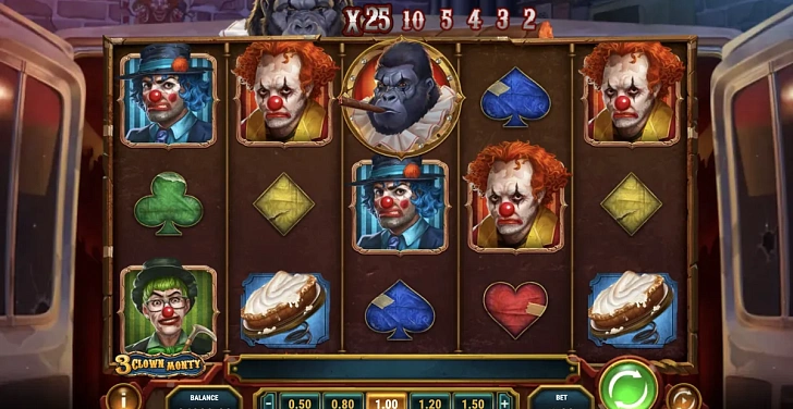 Base game: layout, bet controls and balance display.