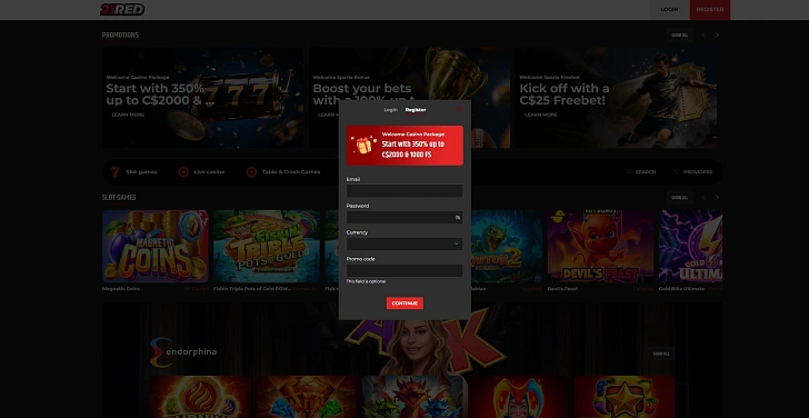 Screenshot 20Bet