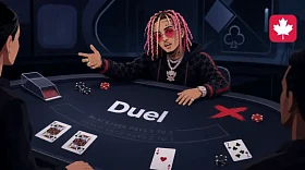 Lil Pump Dealt Cards at Duel and Turned Blackjack Into Yet Another Circus