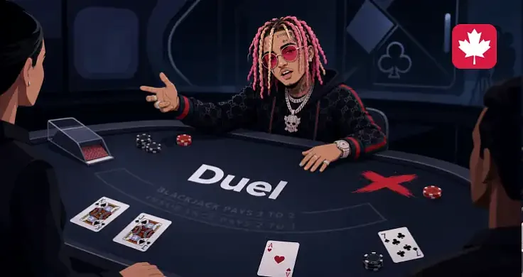 Lil Pump Dealt Cards at Duel and Turned Blackjack Into Yet Another Circus