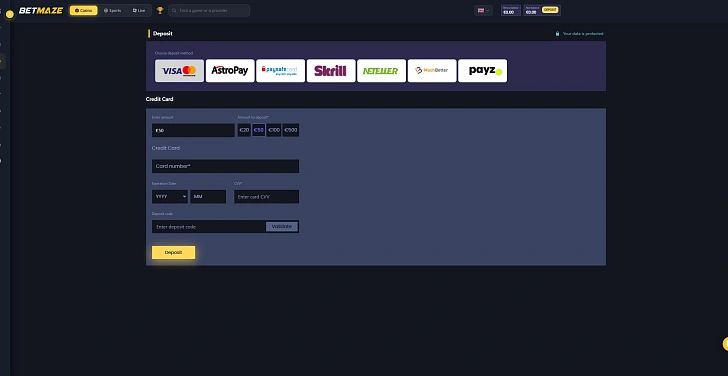 Screenshot 20Bet
