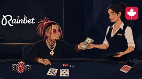 Lil Pump promoted Rainbet through a tipping and blackjack video