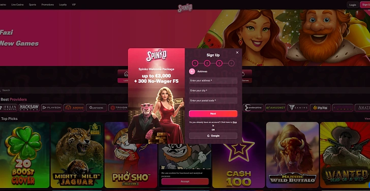 Screenshot 20Bet