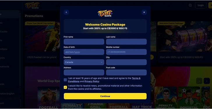 Screenshot 20Bet