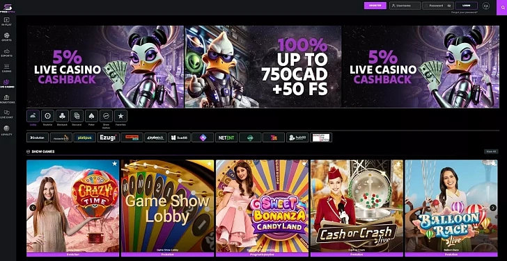 Screenshot 20Bet
