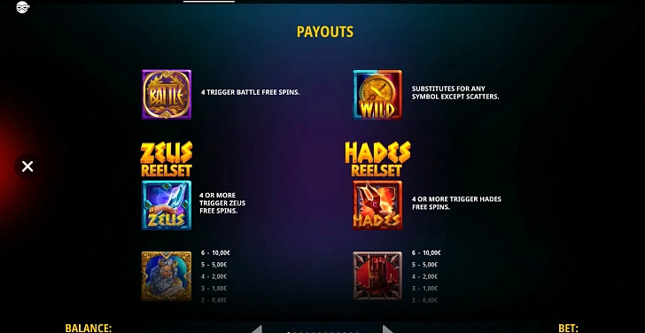 Settings: RTP, game rules, stakes and info panel.