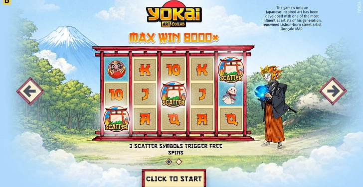 Base game: layout, bet controls and balance display.