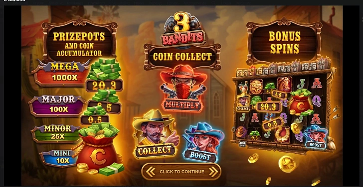 Base game: layout, bet controls and balance display.